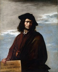 自画像，约1645年（布面油画） 作者 救世主罗莎