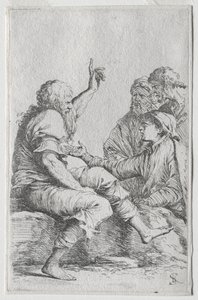 小雕像系列：小雕像，1656-57。 作者 救世主罗莎