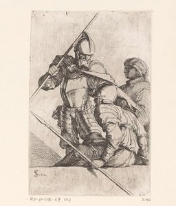 两个士兵和一个带头巾的人物
小型人物（系列名称）
塑像（系列名称） 作者 救世主罗莎