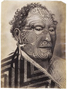 Tamati Nene，第1880页（蛋白印刷品） 作者 山姆·斯图尔特
