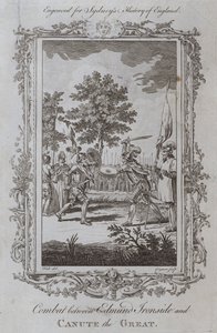 Combat between Edmund Ironside and Canute the Great (engraving) 作者 塞缪尔（之后）鲸鱼