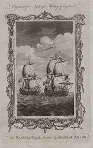 The Manilla Galeon taken by Admiral Anson (engraving) 作者 塞缪尔（之后）鲸鱼