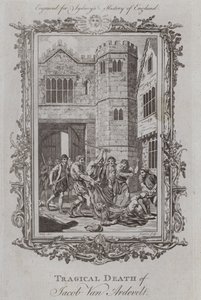 Jacob Van Ardevelt 的悲惨死亡（版画） 作者 塞缪尔（之后）鲸鱼