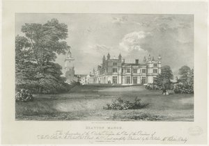 德雷顿·巴塞特（Drayton Bassett）-“德雷顿庄园”（Drayton Manor）：版画，nd [？19thcent]（印刷） 作者 塞缪尔·雷纳