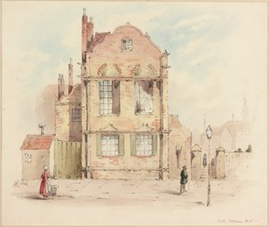 Forth House，泰恩河畔纽卡斯尔，1843年（铅笔和纸上写的） 作者 塞缪尔·比尔斯顿