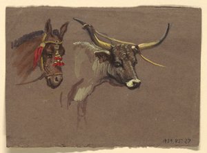 素描，意大利研究，1872-73 年 作者 塞缪尔·科尔曼（Samuel Colman）