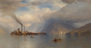 哈德逊河上的风暴王，1866年。