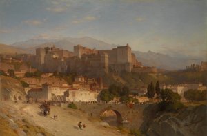 格拉纳达阿罕布拉山，1865年。