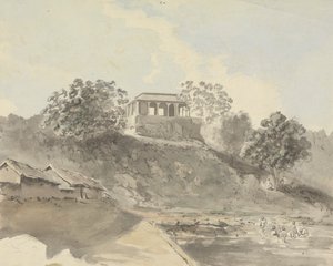 河景与建筑物 作者 塞缪尔·戴维斯（Samuel Davis）