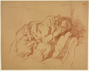 感叹女人莎拉·克朗（Sarah H.Crone），1880或1890年代。 作者 塞缪尔·克朗