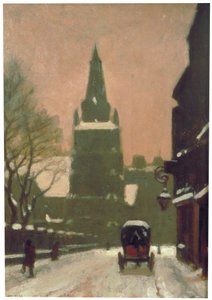 Bunhill Row"，19世纪末或20世纪初。                                                       作者 塞缪尔·哈里·汉考克