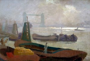 酿酒师码头附近"，约1930年 作者 塞缪尔·哈里·汉考克