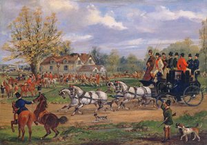 1862年，舞台教练在客栈外面开会