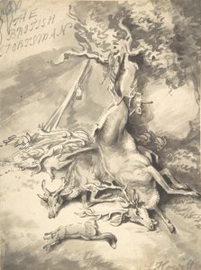 英国体育家》的封面设计，约1812年。 作者 塞缪尔·豪伊特