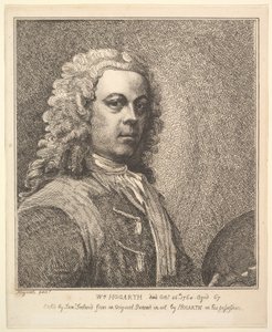 威廉·霍加斯（William Hogarth），自画像，1785年。