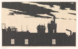 剪影 Oostergasfabriek 作者 Samuel Jessurun de Mesquita（艺术家签名）