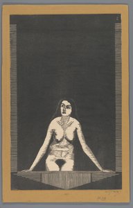 窗前裸体的女性