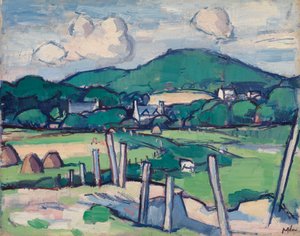 风景，约 1891-1935（油画板） 作者 塞缪尔·约翰·佩普洛