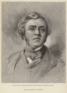 William Makepeace Thackeray的肖像