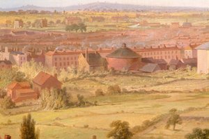 1821年，伯明翰从圣菲利普教堂的圆顶上拍摄。