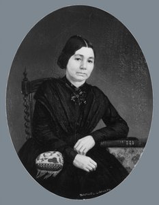 一位女士的肖像，约1850年。 作者 塞缪尔·洛维特·沃尔多