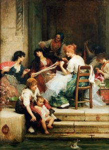 威尼斯人的生活，1884年 作者 塞缪尔·卢克·菲尔德斯