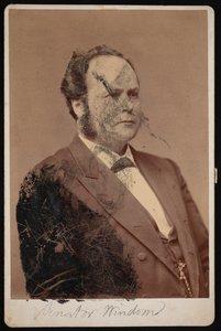 威廉-温多姆的肖像，1827-1891年，1876-1880年间。