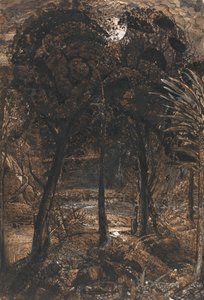 月色蜿蜒的河水 作者 塞缪尔·帕尔默（Samuel Palmer）
