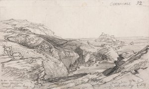 康沃尔速写本中的一页康沃尔 32 作者 塞缪尔·帕尔默（Samuel Palmer）