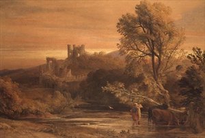 牛群过河 作者 塞缪尔·帕尔默（Samuel Palmer）