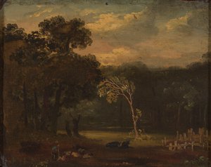 锡永公园的自然素描 作者 塞缪尔·帕尔默（Samuel Palmer）