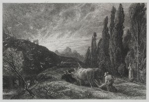 早耕农，1861年之前。 作者 塞缪尔·帕尔默（Samuel Palmer）
