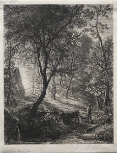 牧民小屋，1850年。 作者 塞缪尔·帕尔默（Samuel Palmer）