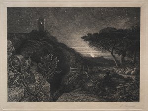 孤独之塔 作者 塞缪尔·帕尔默（Samuel Palmer）