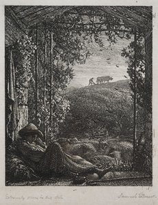 沉睡的牧羊人 作者 塞缪尔·帕尔默（Samuel Palmer）