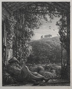 沉睡的牧羊人 作者 塞缪尔·帕尔默（Samuel Palmer）