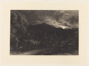 疲惫的耕夫 作者 塞缪尔·帕尔默（Samuel Palmer）