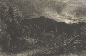 疲惫的耕夫》，或《牧人》，或《Tardus Bubulcus》，始于1858年。 作者 塞缪尔·帕尔默（Samuel Palmer）