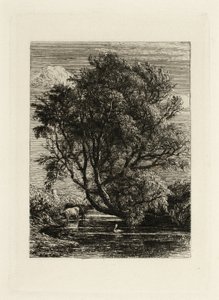 柳树 作者 塞缪尔·帕尔默（Samuel Palmer）