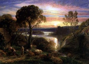 Tityrus恢复了他的继承权，1877年 作者 塞缪尔·帕尔默（Samuel Palmer）