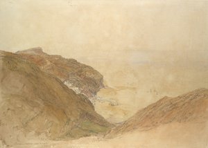 德文郡克洛维利的景色，约1848-49年。 作者 塞缪尔·帕尔默（Samuel Palmer）