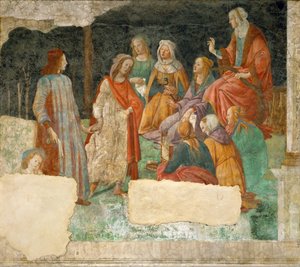 一个年轻人被介绍给七种文科的时候 作者 桑德罗·波提切利（Sandro Botticelli）