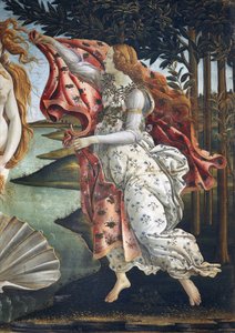 维纳斯的诞生（细节）--帆布钢笔画 作者 桑德罗·波提切利（Sandro Botticelli）