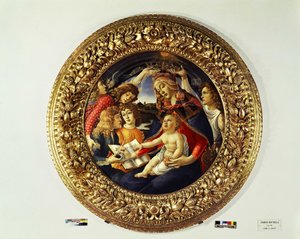 圣母玛利亚和五个天使（通多）--1481-1483年 作者 桑德罗·波提切利（Sandro Botticelli）