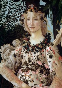 春天。详图（面板上的钢笔画 作者 桑德罗·波提切利（Sandro Botticelli）