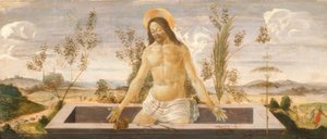 基督在坟墓里 作者 桑德罗·波提切利（Sandro Botticelli）