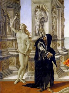 诽谤，细节 作者 桑德罗·波提切利（Sandro Botticelli）