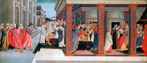 圣齐诺比乌斯早期生活中的四个场景，c1500年 作者 桑德罗·波提切利（Sandro Botticelli）
