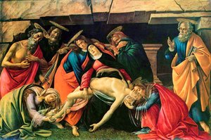 对死去的基督的哀叹》，1490-1492年。 作者 桑德罗·波提切利（Sandro Botticelli）