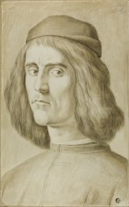 年轻人肖像半身像 作者 桑德罗·波提切利（Sandro Botticelli）